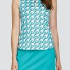 Golf Tail Activewear Sleeveless | Freda Top - Tesselation