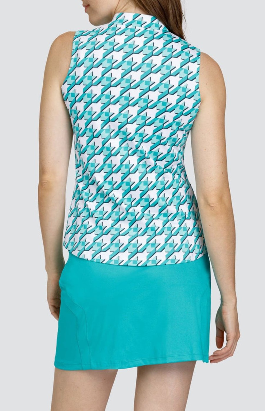 Golf Tail Activewear Sleeveless | Freda Top - Tesselation