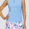 Golf Tail Activewear Sleeveless | Zee Top - Seaview Blue