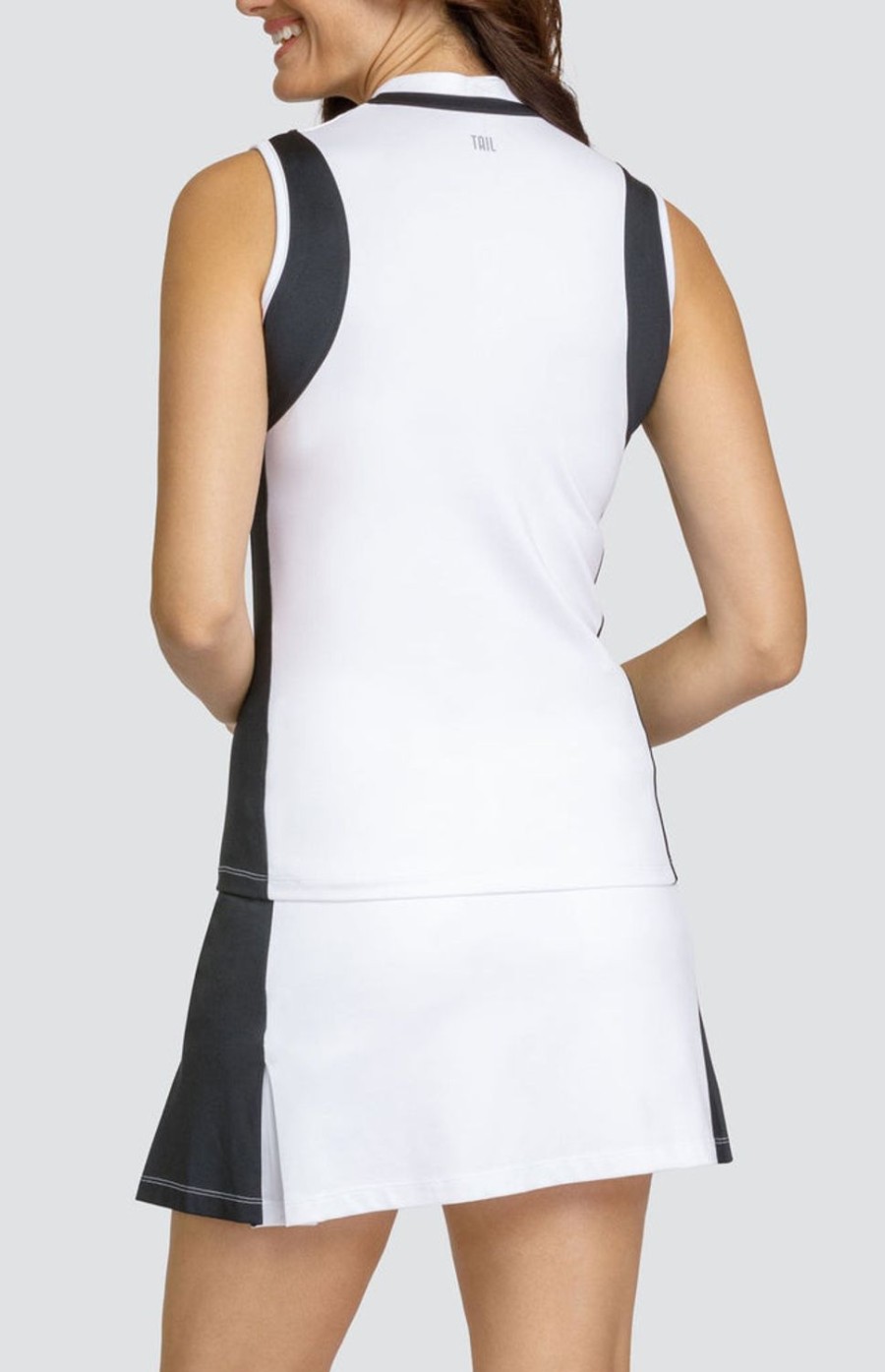 Golf Tail Activewear Sleeveless | Russ Top - Chalk White