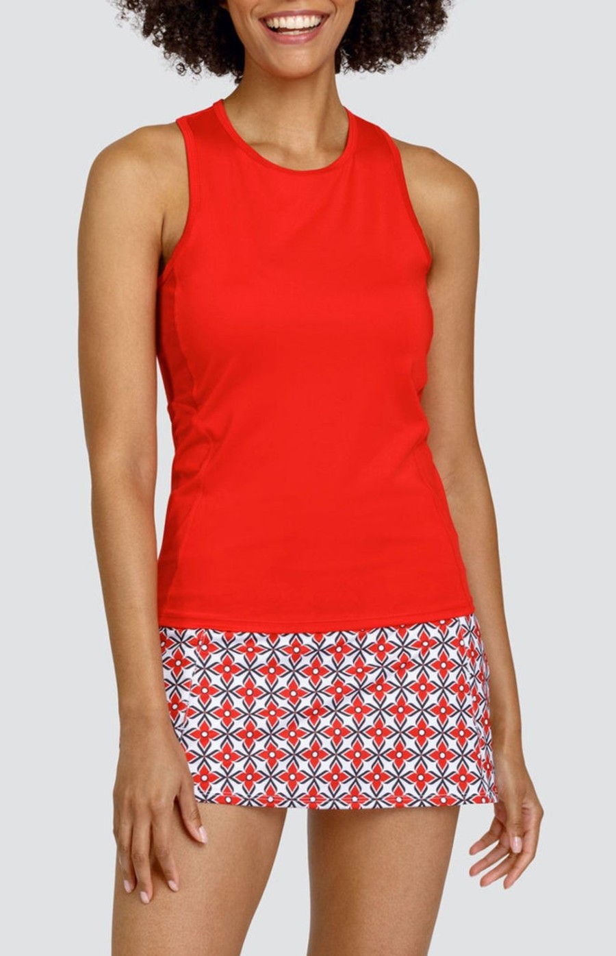 Tennis Tail Activewear Tanks | Julsie Tank - Racing Red