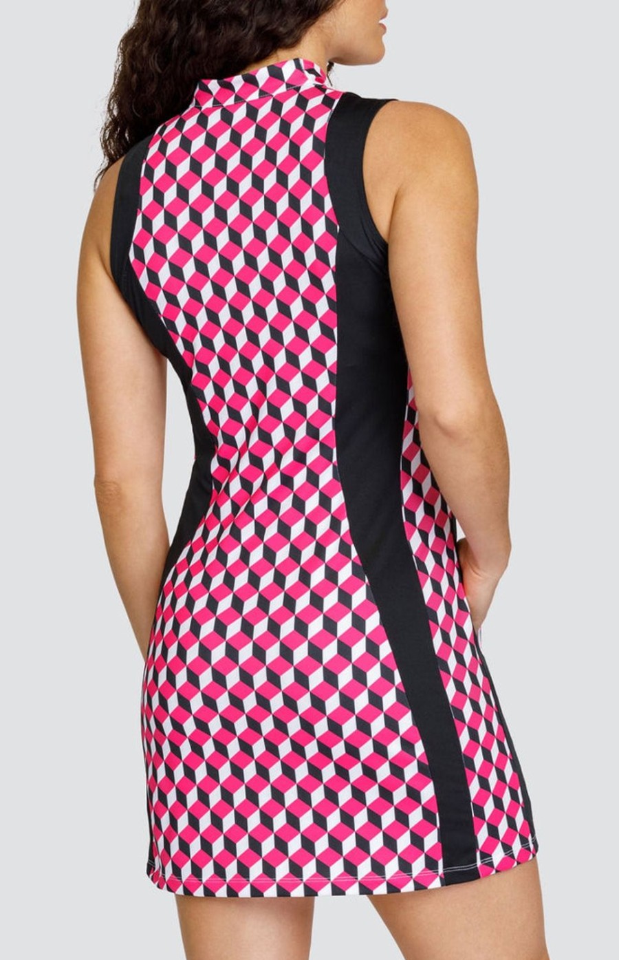 Golf Tail Activewear Sleeveless | Alys 35" Dress - Tidal Geo