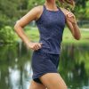 Tennis Tail Activewear Tanks | Zoraya Tank - Java Leopard