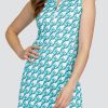 Golf Tail Activewear Sleeveless | Larimar 35" Dress - Tesselation