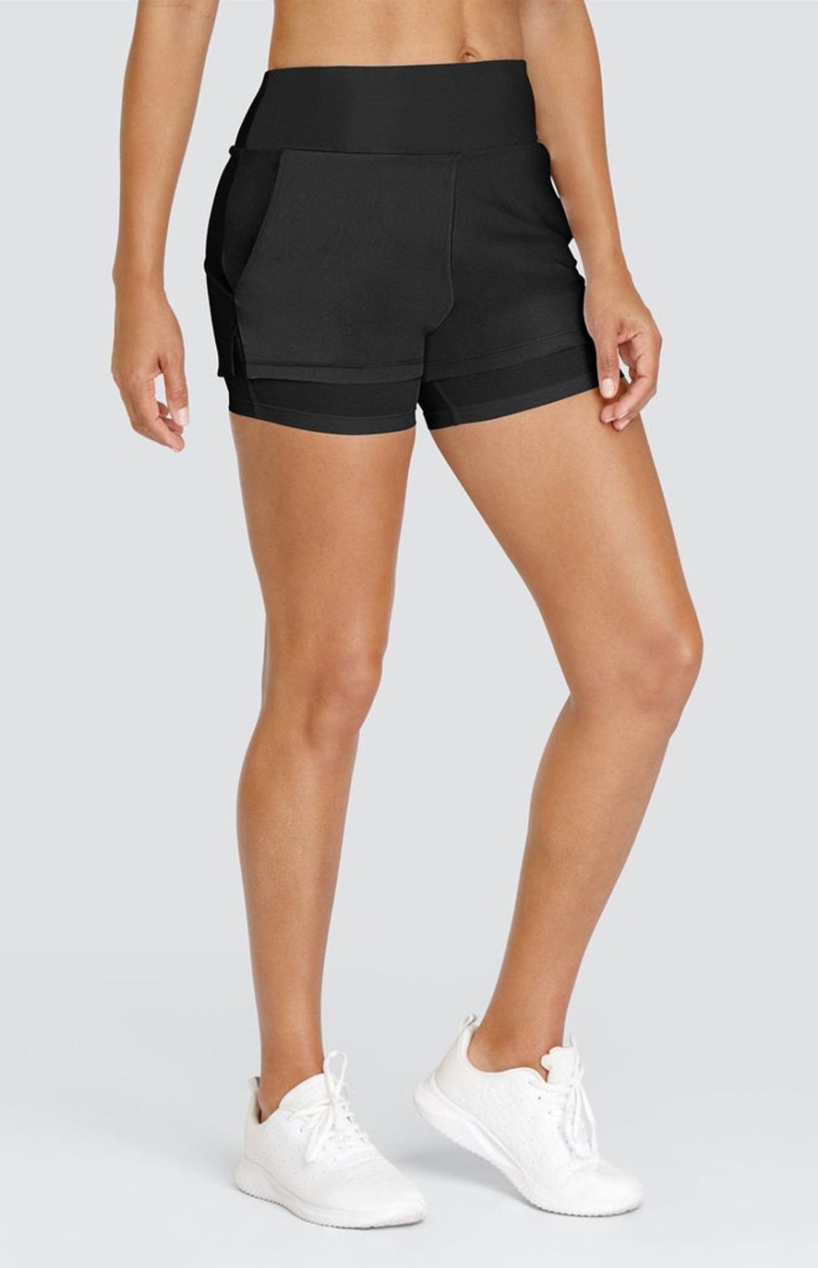 Tennis Tail Activewear Shorts | Lulie 4" Short - Onyx Black