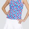 Tennis Tail Activewear Tanks | Mirella Tank - Diagonal Rubiks