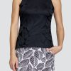 Tennis Tail Activewear Tanks | Zeta Tank - Fading Leaves Onyx