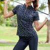 Golf Tail Activewear Short Sleeve | Lulia Top - Leopardess