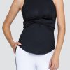 Tennis Tail Activewear Tanks | Houston Tank - Onyx Black - Final Sale