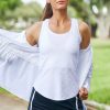 Tennis Tail Activewear Tanks | Mia Tank - Crystal Jacquard