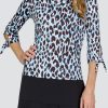 Golf Tail Activewear Long Sleeve | Palesa Top - Leopard Coast