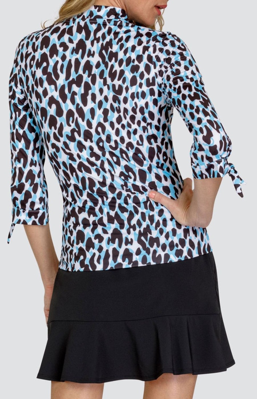 Golf Tail Activewear Long Sleeve | Palesa Top - Leopard Coast