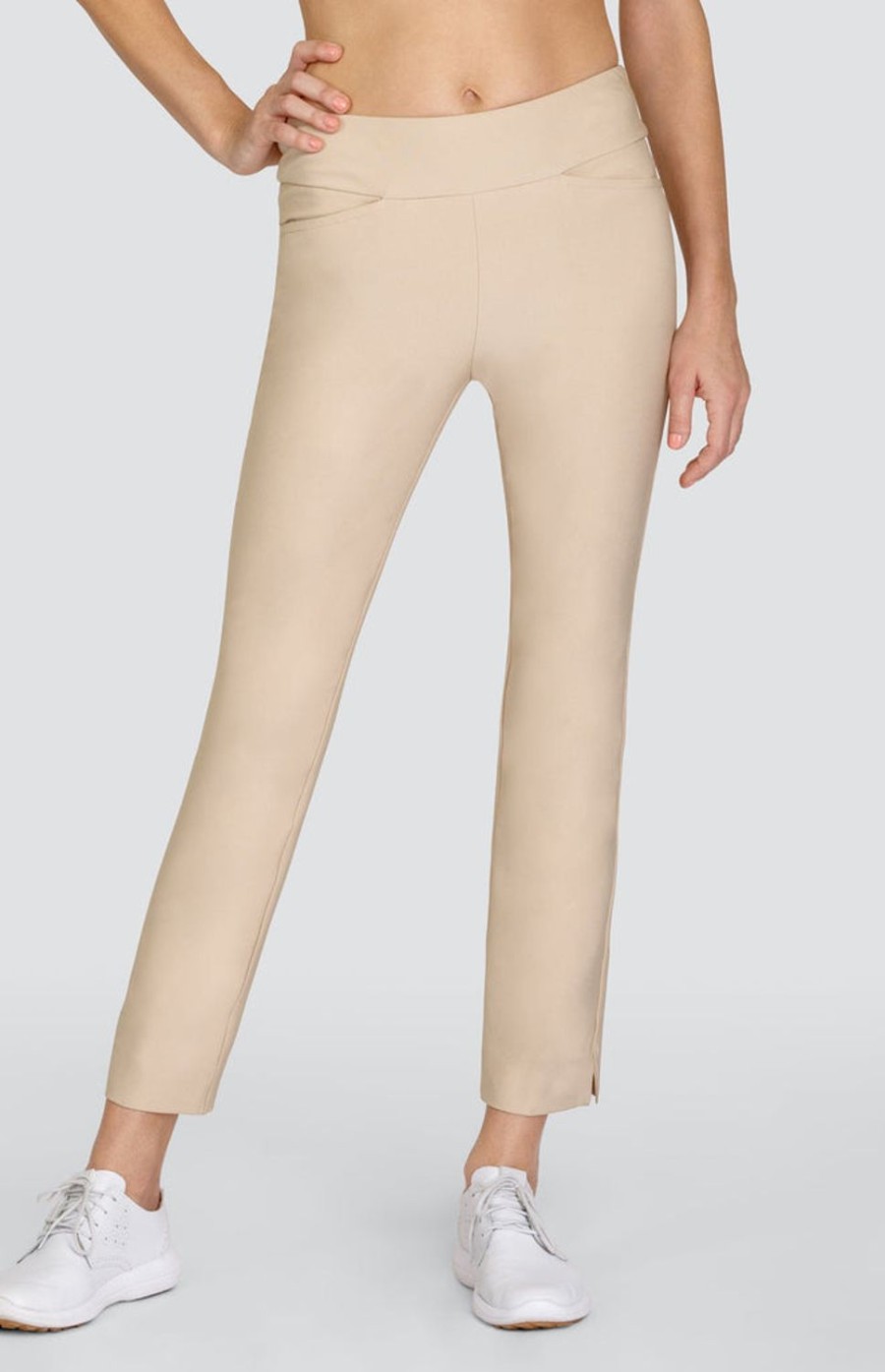 Golf Tail Activewear Ankle Pants | Mulligan 28" Ankle Pant - Sand