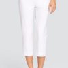 Golf Tail Activewear Capris | Mulligan 22" Capri - Chalk White