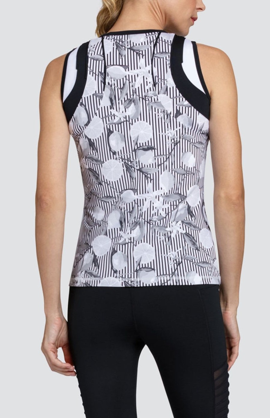 Tennis Tail Activewear Tanks | Kempton Tank - Lemons - Final Sale