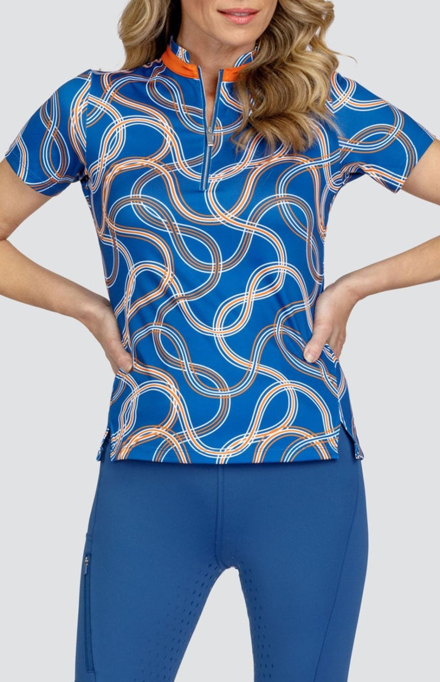 Golf Tail Activewear Short Sleeve | Jo Top - Organic Wave