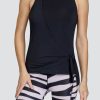 Tennis Tail Activewear Tanks | Monica Tank - Onyx Black