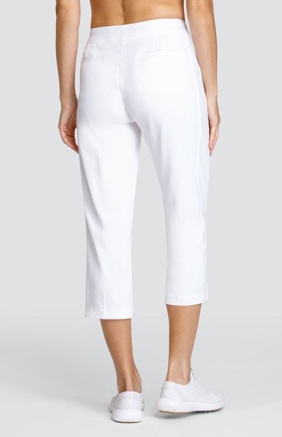 Golf Tail Activewear Capris | Classic 23" Capri - Chalk White