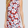 Golf Tail Activewear Sleeveless | Nefertiti 36.5" Dress - Domino Petals