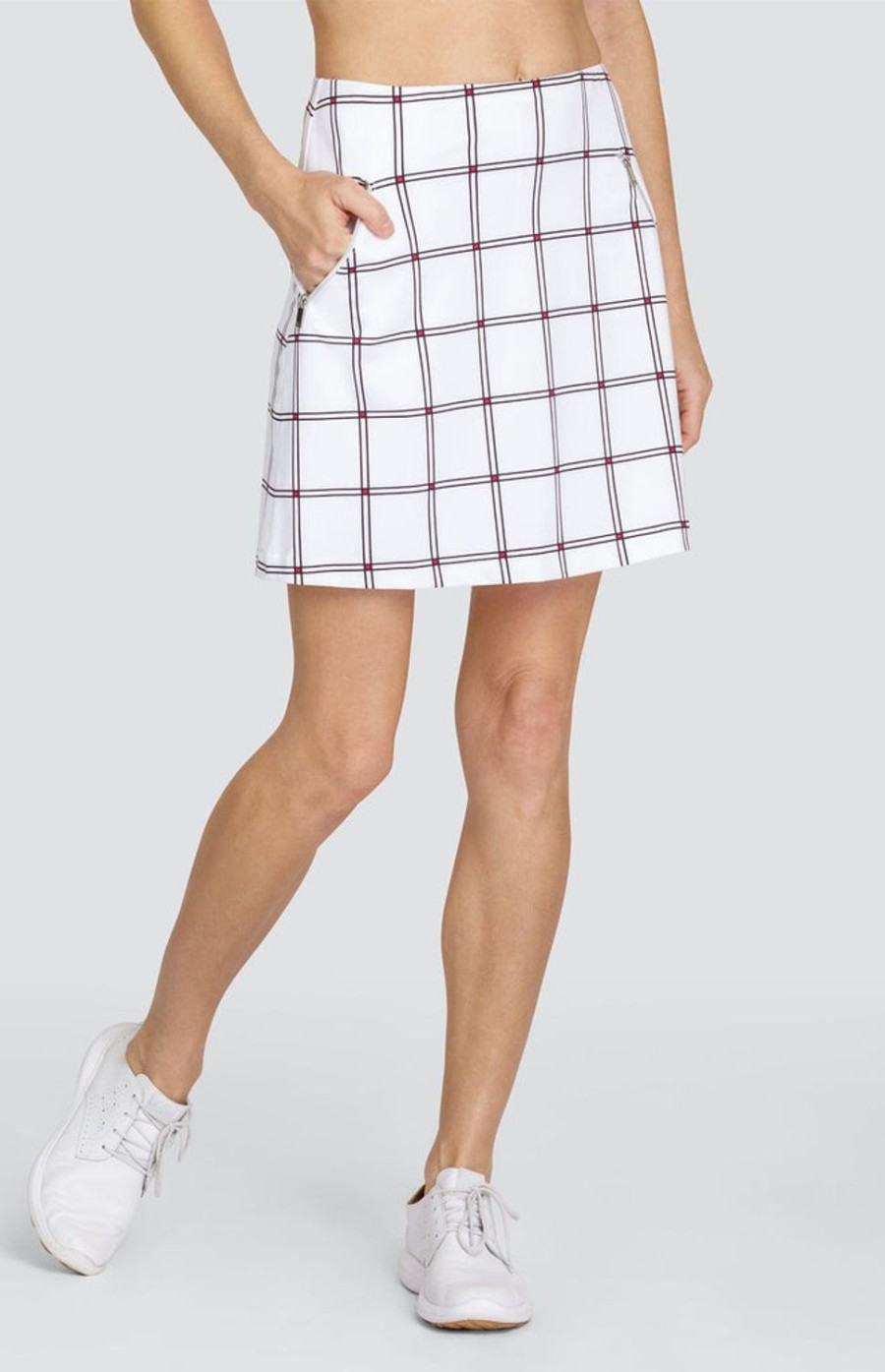 Golf Tail Activewear Skirts And Skorts | Cynthia 18" Skort - Lattice Grid