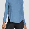 Tennis Tail Activewear Long Sleeve | Panem Top - Copen Blue