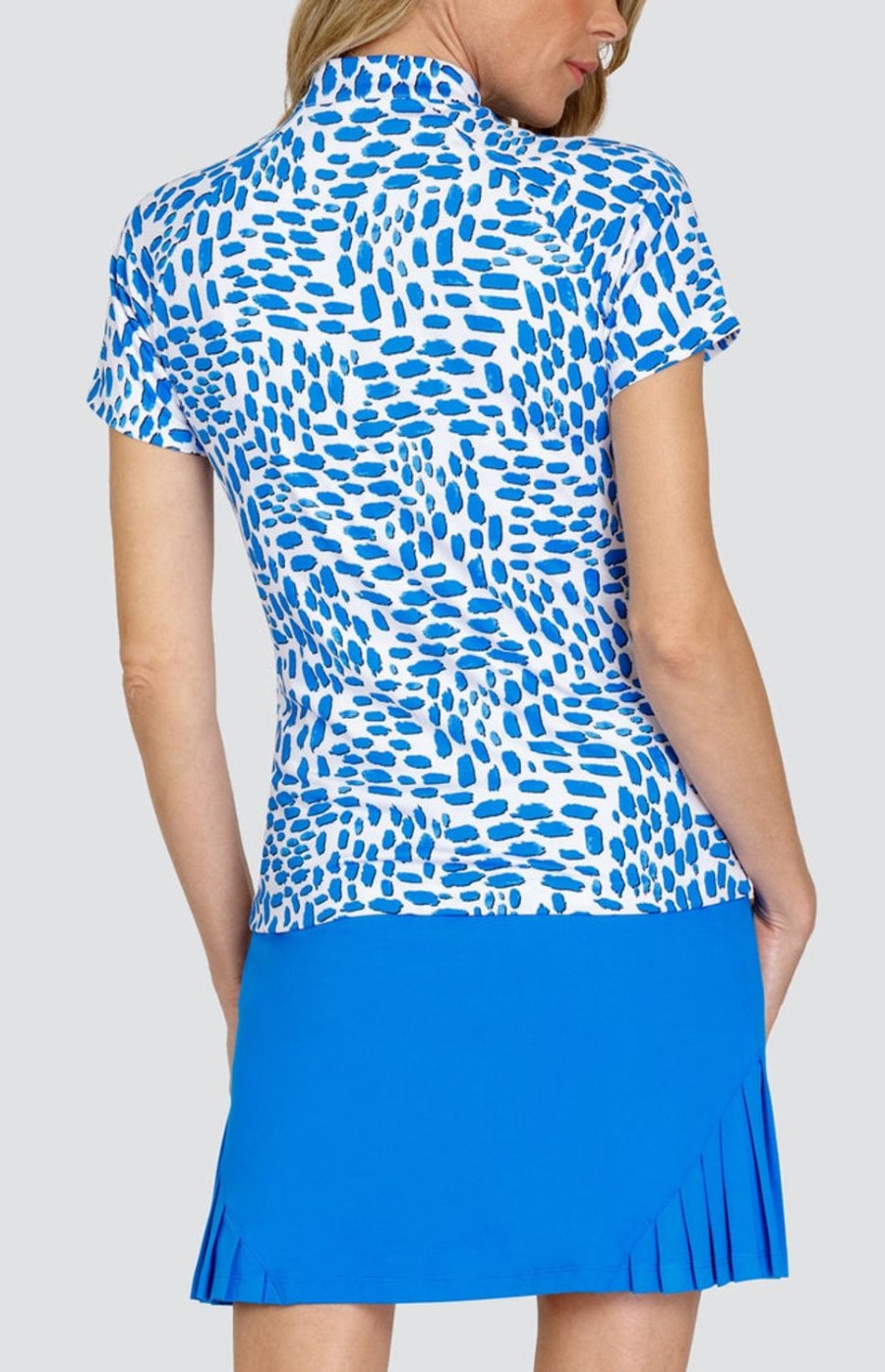 Golf Tail Activewear Short Sleeve | Nika Top - Leo Trek - Final Sale