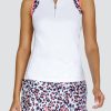 Golf Tail Activewear Sleeveless | Starlette Top - Painted Leopard