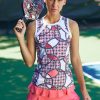 Tennis Tail Activewear Tanks | Pandora Tank - Geo Rings