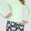 Golf Tail Activewear Long Sleeve | Amelia Top - Honeydew