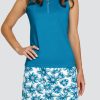 Golf Tail Activewear Sleeveless | Cindylou Top - Cerulean