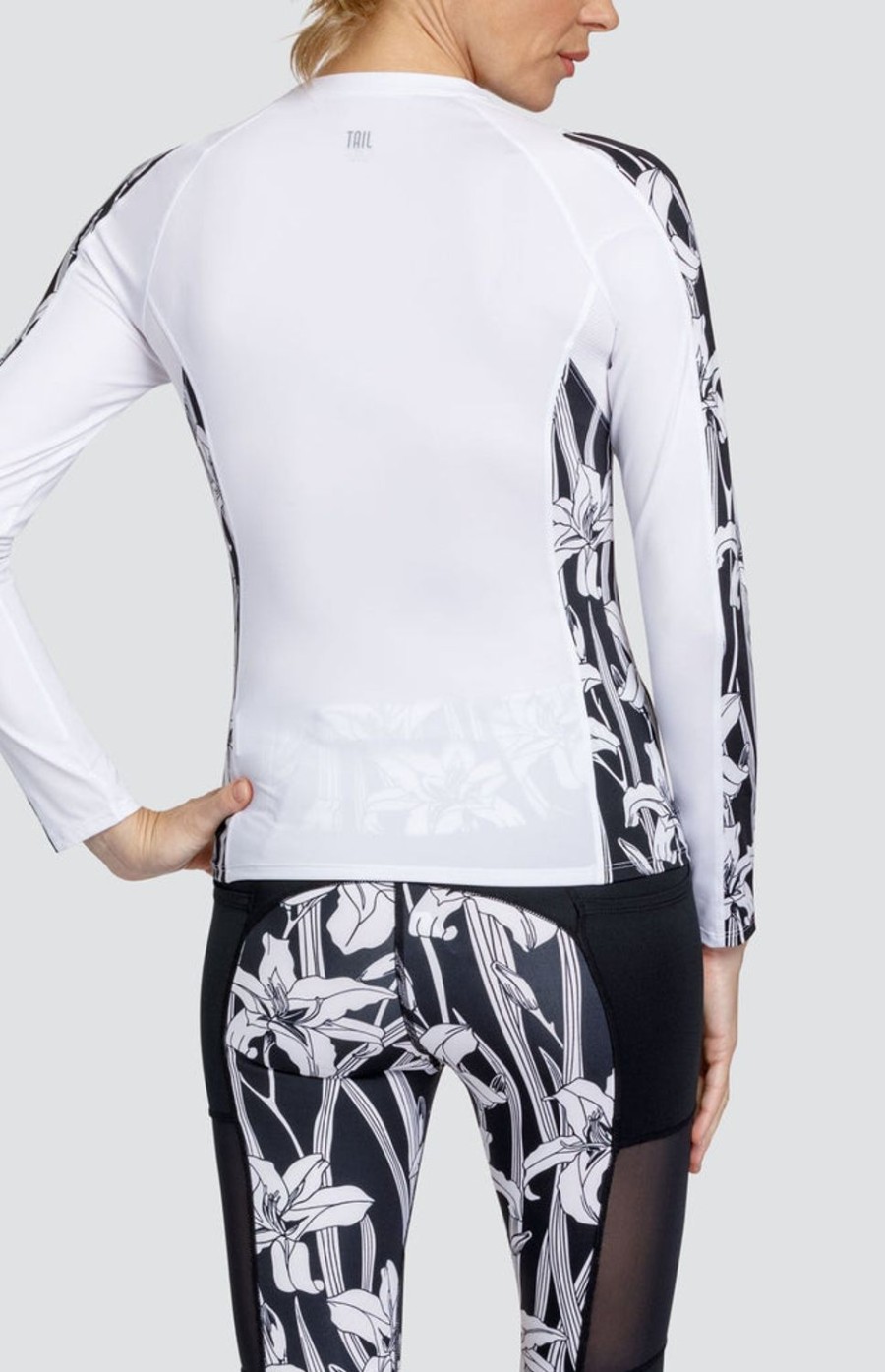 Tennis Tail Activewear Long Sleeve | Mich Top - Raven Lilium