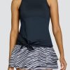 Tennis Tail Activewear Tanks | Aracely Tank - Onyx Black