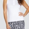 Golf Tail Activewear Sleeveless | Aroha Top - Chalk White