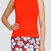 Golf Tail Activewear Sleeveless | Araminthia Top - Cherry Tomato