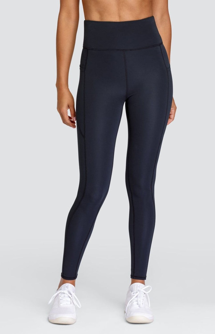 Tennis Tail Activewear Pants And Leggings | Brett 27" Leggings - Onyx Black - Final Sale