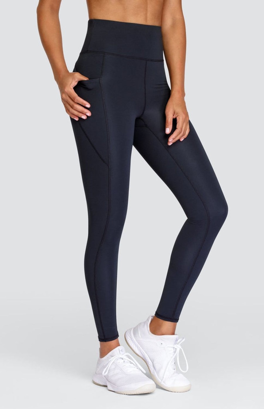 Tennis Tail Activewear Pants And Leggings | Brett 27" Leggings - Onyx Black - Final Sale