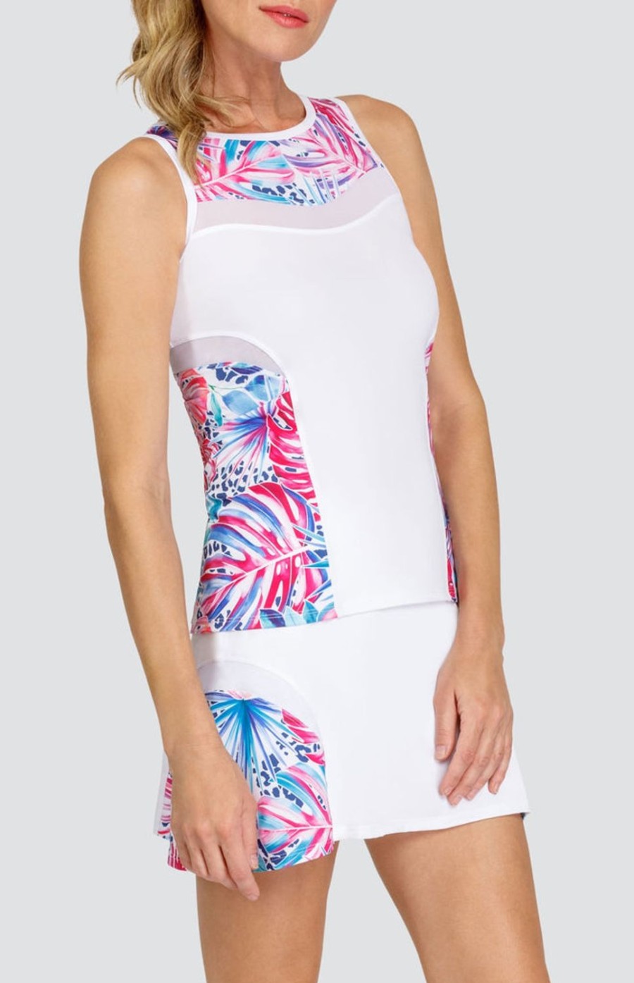 Tennis Tail Activewear Tanks | Taty Tank - Tropical Paradise - Final Sale