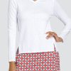 Tennis Tail Activewear Long Sleeve | Santiago Top - Windmill Jacquard