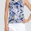 Tennis Tail Activewear Tanks | Madeline Tank - Palm Passion - Final Sale