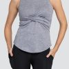 Tennis Tail Activewear Tanks | Houston Tank - Frosted Heather - Final Sale