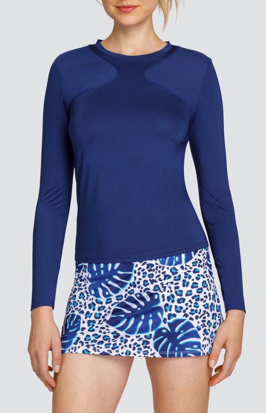 Tennis Tail Activewear Long Sleeve | Crown Top - Blue Depths