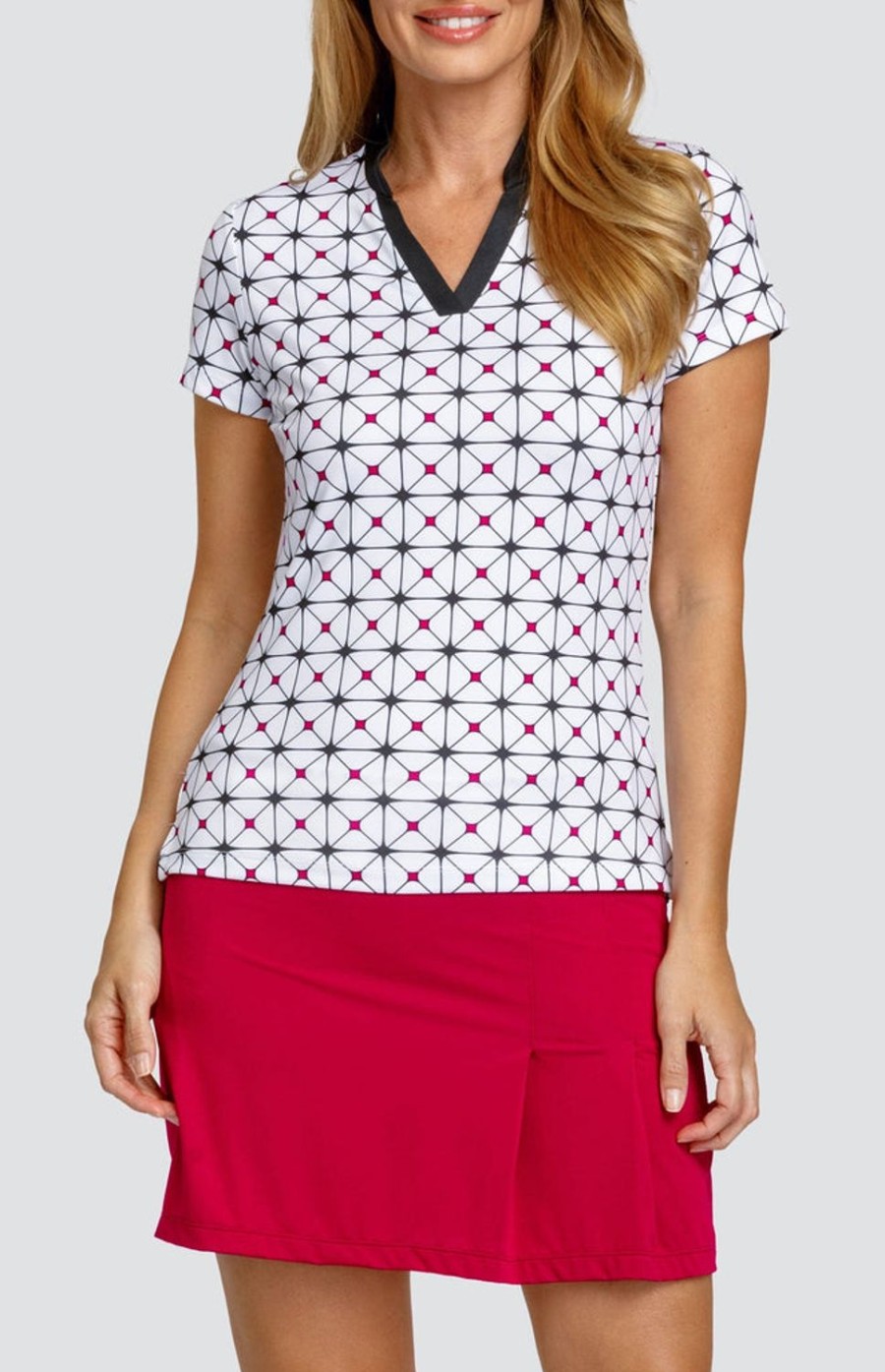 Golf Tail Activewear Short Sleeve | Atha Top - Merrick Geo