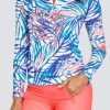 Golf Tail Activewear Long Sleeve | Emersyn Top - Mykonos Fronds