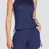 Tennis Tail Activewear Tanks | Dink Tank - Navy Blue