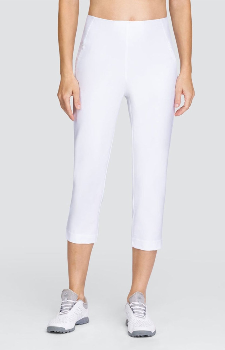 Golf Tail Activewear Capris | Allure 22" Capri - Chalk White