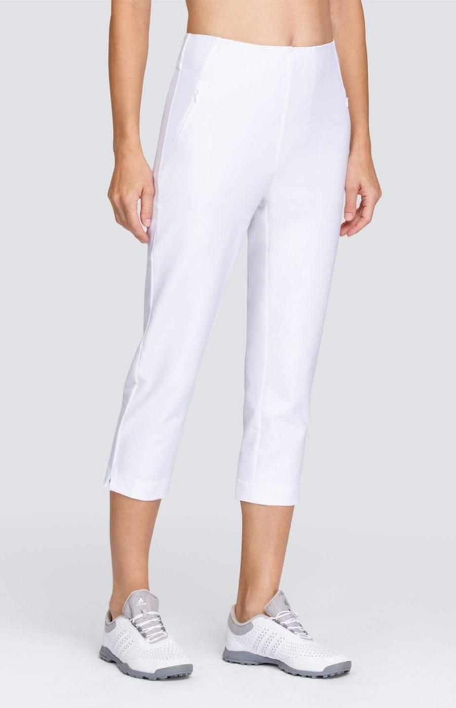 Golf Tail Activewear Capris | Allure 22" Capri - Chalk White