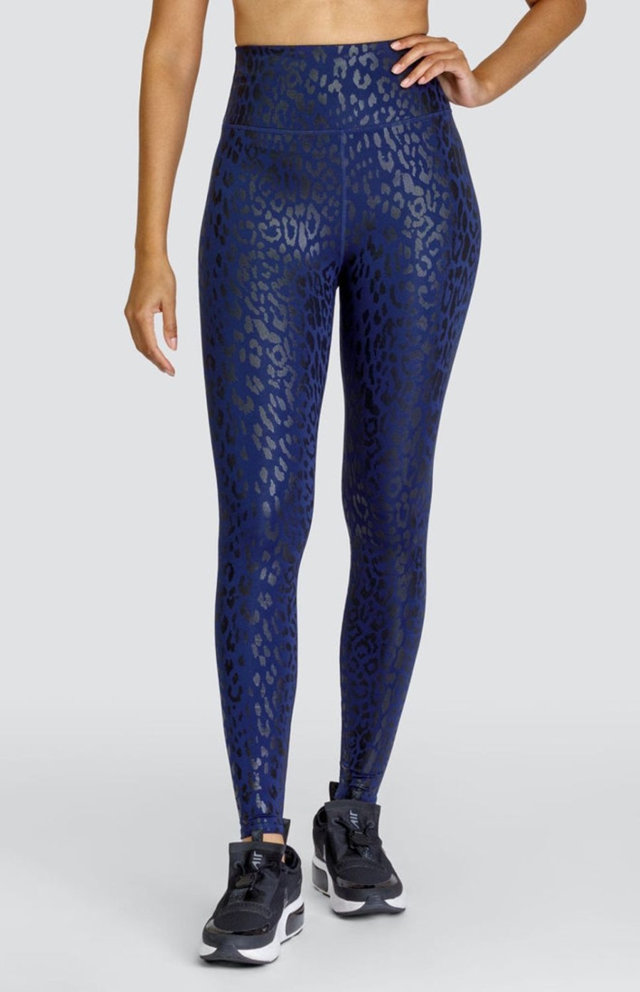 Tennis Tail Activewear Pants And Leggings | Runway 27" Leggings - Leopard Foil