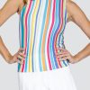 Tennis Tail Activewear Tanks | Bellamy Tank - Tropistripe