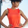 Tennis Tail Activewear Tanks | Brinkley Tank - Cherry Tomato