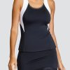 Tennis Tail Activewear Tanks | Crane Tank - Onyx Black